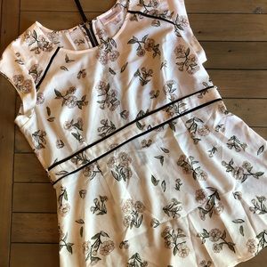 Motherhood Maternity Cap Sleeve Floral Blouse